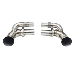 Sports exhaust side silencer straight pipe non valved Porsche 991 GT3 and GT3 RS - 99711104782, 99711104784, 99711104781, 99711104882, 99711104881, 99711104884